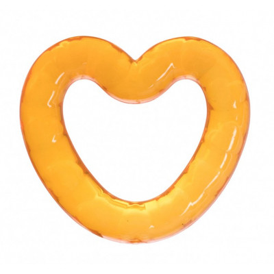 Прорезыватель Baby Team с гелем (4005_оранж,сердечко) Винница - изображение 1