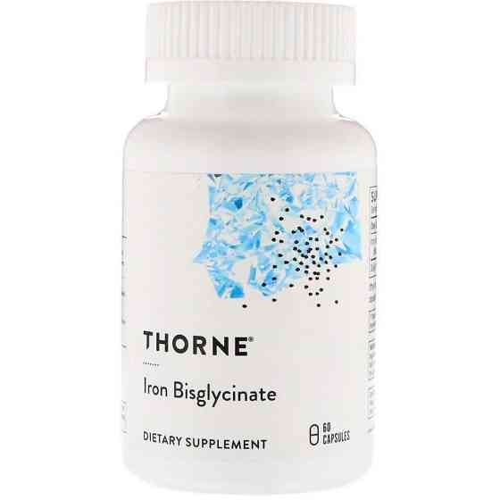 Залізо Thorne Iron Bisglycinate 60 капсул Київ