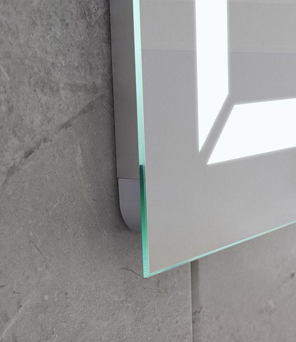 Зеркало Mixxus LIGHT MR01-70x50 с Led Touch, Anti-fog, димером, регулятором яркости, часами (MI6000) Киев - изображение 8