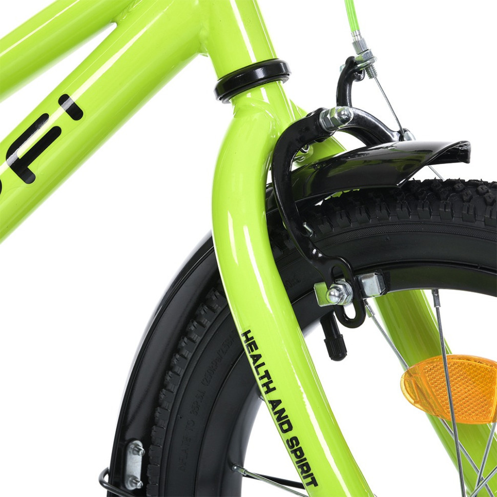 Велосипед дитячий MB 18013-1, 18 дюймів, салатовий Вінниця - фото 4