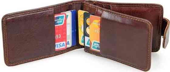 Кредитница мужская кожаная Коричневая (Vintage) Киев