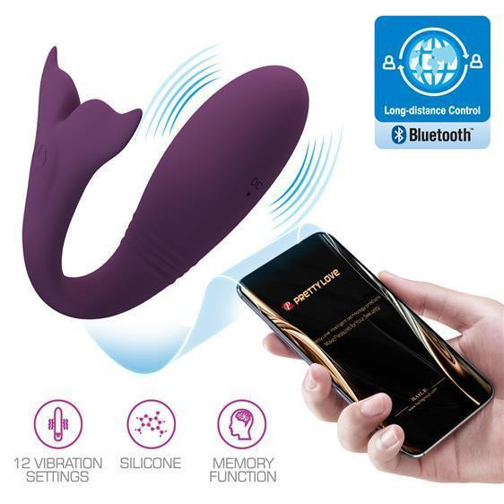 Вібратор - Pretty Love Jayleen Stimulator Dark Purple (App) Sex Aura Київ - фото 2
