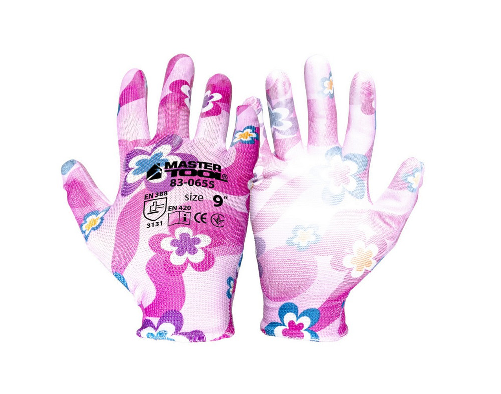 MASTERTOOL Рукавички безшовні трикотажні MASTERTOOL "Фіалка" з поліуретановим покриттям долоні Коломия - фото 3