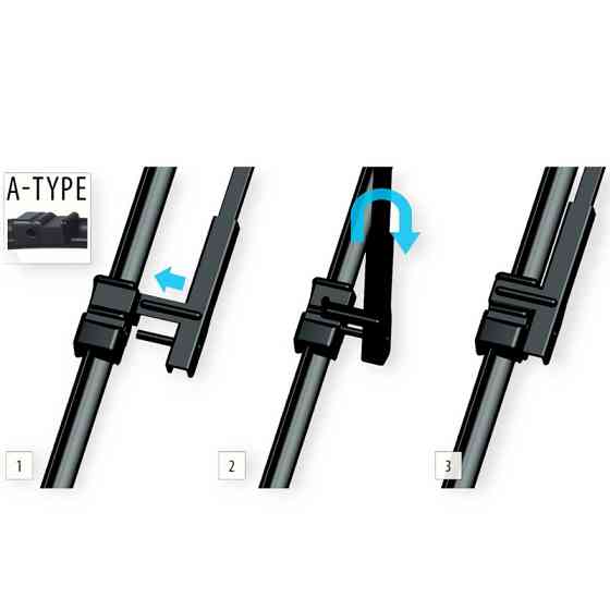 Щетки дворника oximo модельные безкаркасные (к-т 2шт) a-type 800 + 750 мм Мукачево