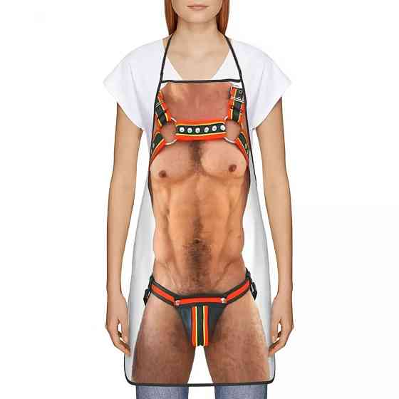 Прикольный фартук для мужчин 72 на 52 см разноцветный Киев