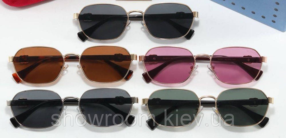 Жіночі брендові сонцезахисні окуляри (30691) silver Київ - фото 3