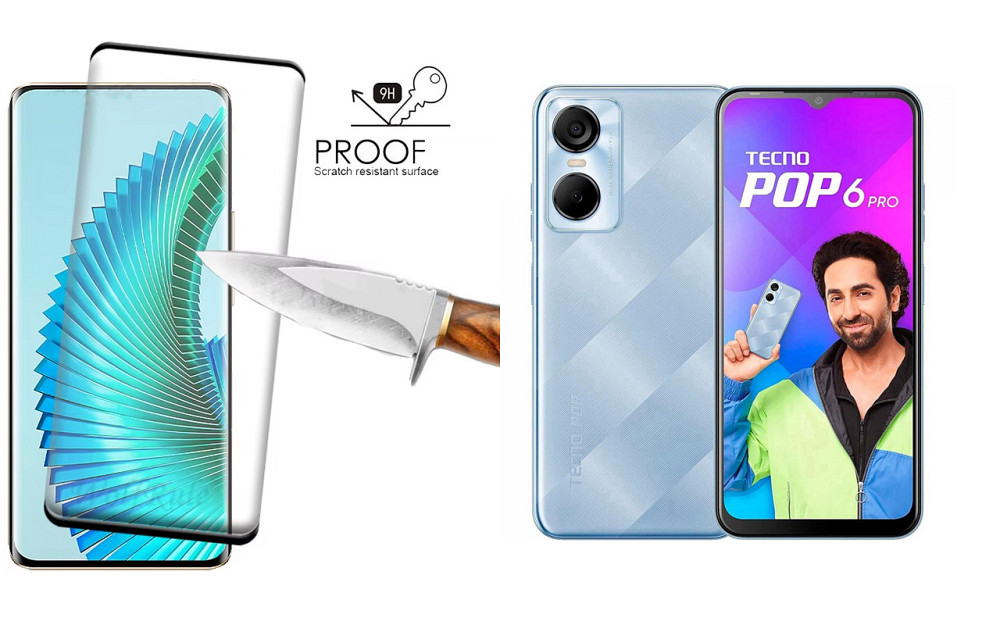 Захисне скло HyperGlass Pro для Tecno POP 6 Pro (BE8) – максимальна чутливість та захист Київ - фото 1