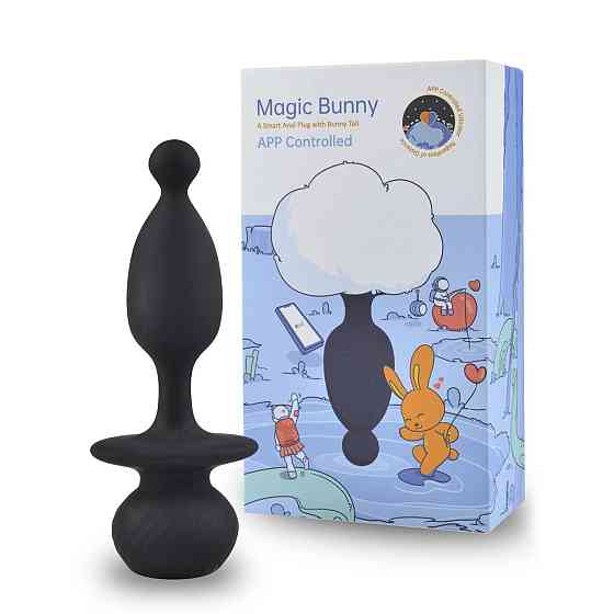 Анальна смартпробка Magic Motion Bunny зі знімним пухнастим хвостиком, керування зі смартфона Sex Aura Київ