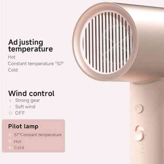 Фен Xiaomi Doco negative ion hair dryer soft and fast dry hair care Small Milk (Китайська вилка) Одесса