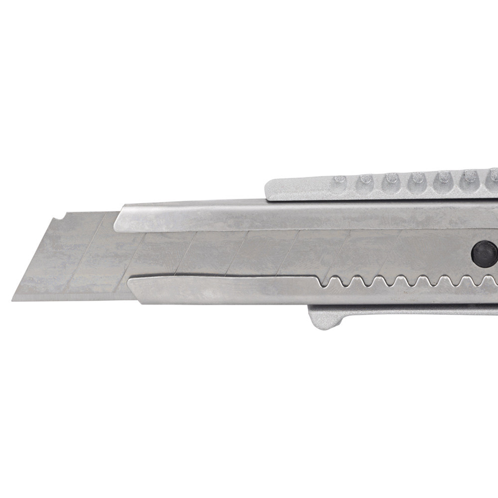 Ніж сегментний лезо 18 мм корпус металевий гвинтовий замок GRAD (8215275) Київ - фото 6