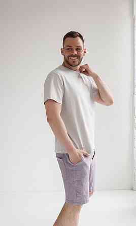 Мужские шорты муслиновые Темно-Серый S Харьков