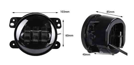 Комплект протитуманних LED фар AllLight FB-410 D=100мм (Citroen, Ford, Mitsubishi, Opel, Peugeot, Subaru) Харків
