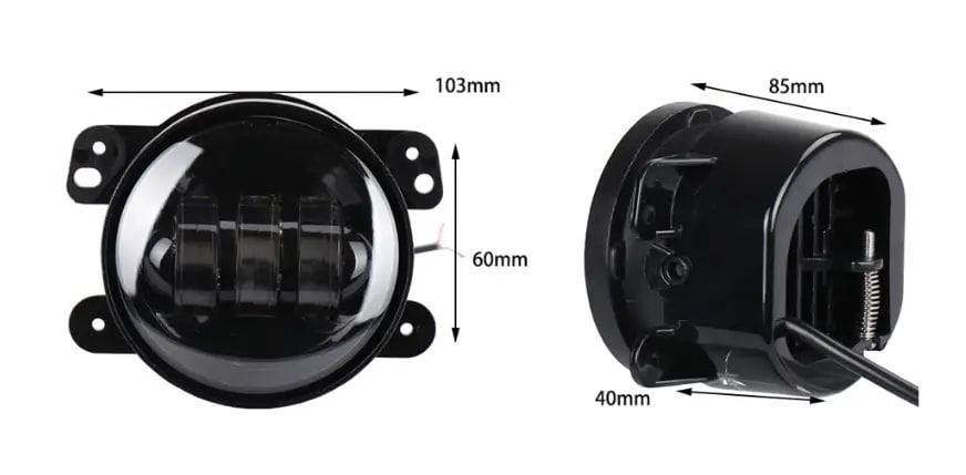 Комплект протитуманних LED фар AllLight FB-410 D=100мм (Citroen, Ford, Mitsubishi, Opel, Peugeot, Subaru) Харків - фото 2