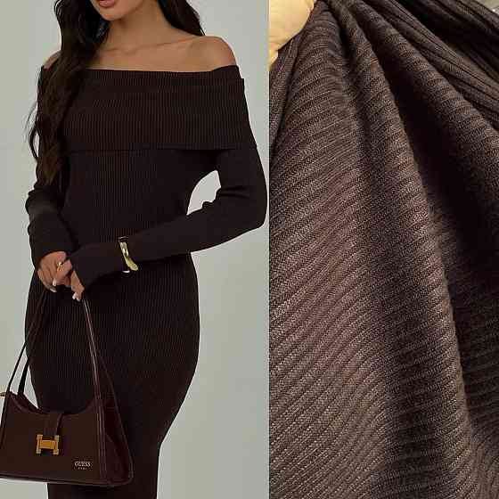 Женское стильное привлекательное платье с разрезом на ноге Ангора рубрик Шоколад Одесса