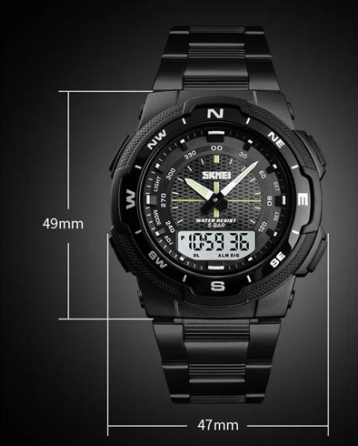 Наручні годинники SKMEI 1370BKWT, ЧОРНИЙ/БІЛИЙ, 10241 Дніпро