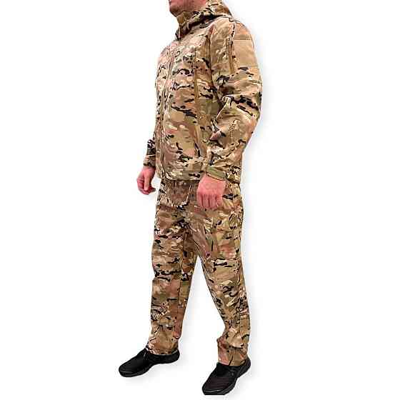 Тактичний чоловічий костюм Softshell Tactic Shark Skin (Мультикам) S Вінниця