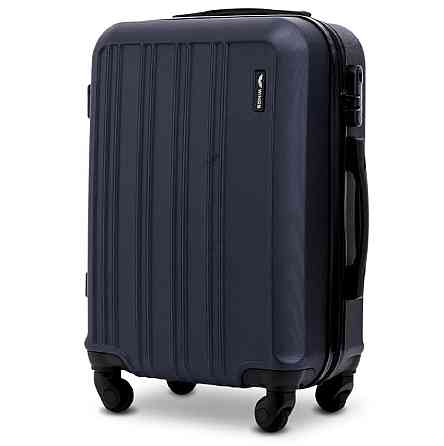 Валіза пластикова WINGS HRR01 мала 55 см темно-синя Київ