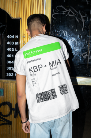 Футболка BOARDING PASS Белый, L Черновцы