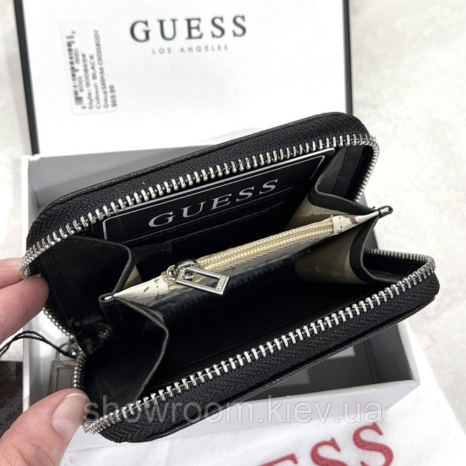 Жіночий маленький гаманець Guess (1211-1) black Київ - фото 2