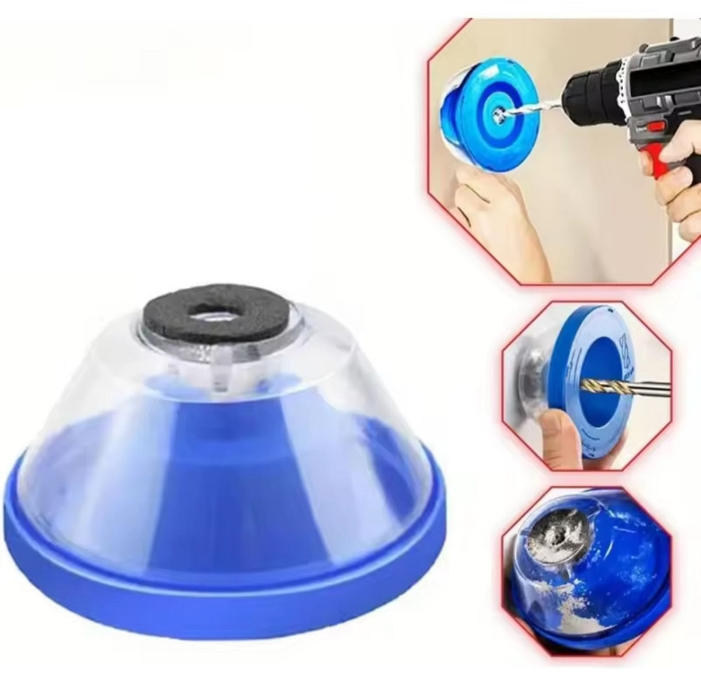 Насадка пылесборник для электрической дрели сверло от 4 до 10 мм синий Киев - изображение 1