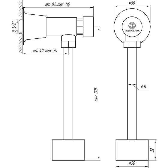 Кран-дозатор для пісуара TREMOLADA ТREMO 316 Київ