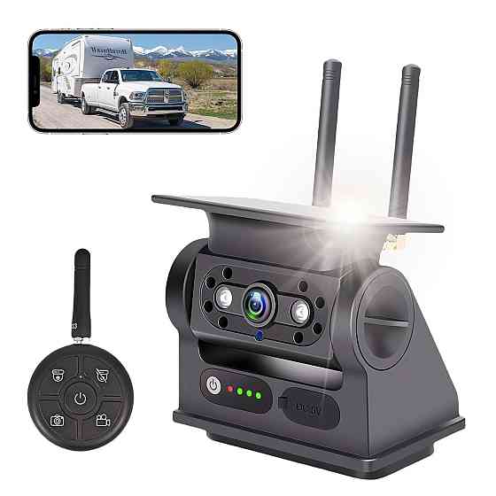 Безпровідна камера заднього огляду на сонячній батареї 1080P з пультом дистанційного керування Луцк