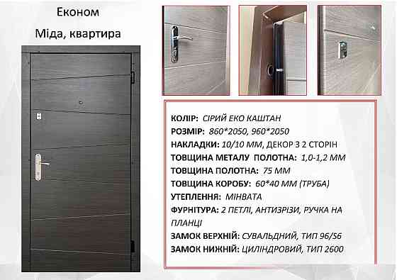 Двери квартирные Redfort, модель Мида комплектация Эконом 960 Киев