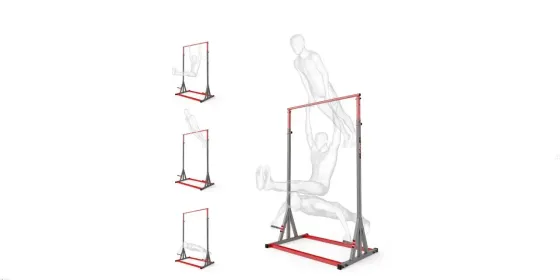 Напольная стойка Турник с упорами для отжимания KZ-017 Спортивные стенки и турники для дома разборная Киев