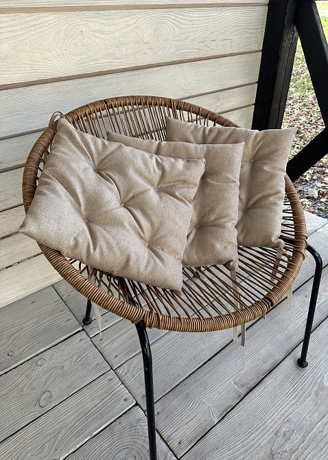 Подушка для стільців (38x38х5 см) Decorator Мальмо колір бежевий 84-100 Київ - фото 5