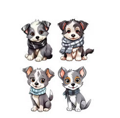 Термонаклейка дитяча для одягу Песики Київ - фото 1