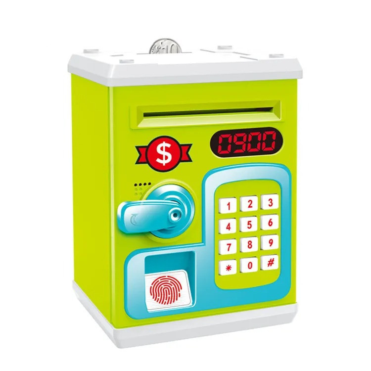 УЦІНКА! Скарбничка-сейф M 6161(Green) звук, світло, затягує купюри Вінниця - фото 1