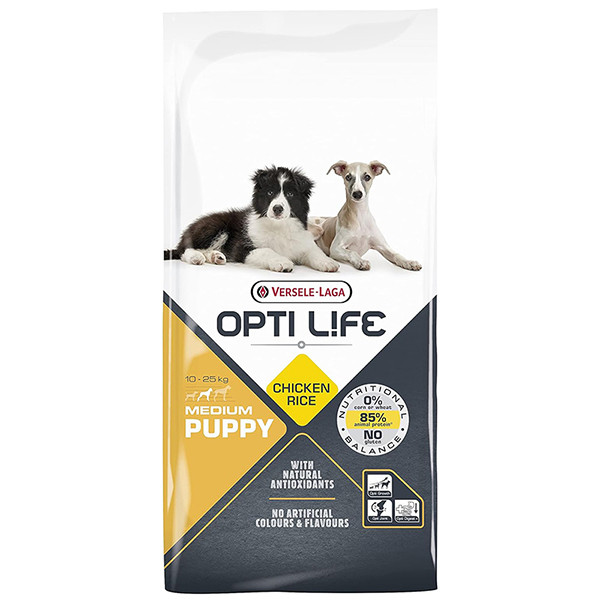 Opti Life Puppy Medium ОПТІ ЛАЙФ ЦУЦЕНЯ СЕРЕДНІХ сухий суперпреміум корм для цуценят середніх порід Київ - фото 1