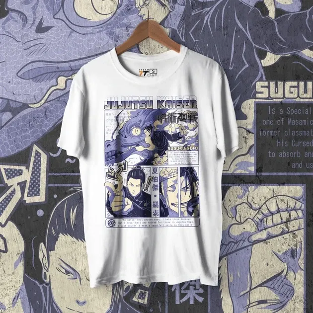 Футболка для підлітка хлопчика з принтом Магическая Битва Сугуро Гето 4 WE Розмір 160 Anime10715 Дніпро - фото 1