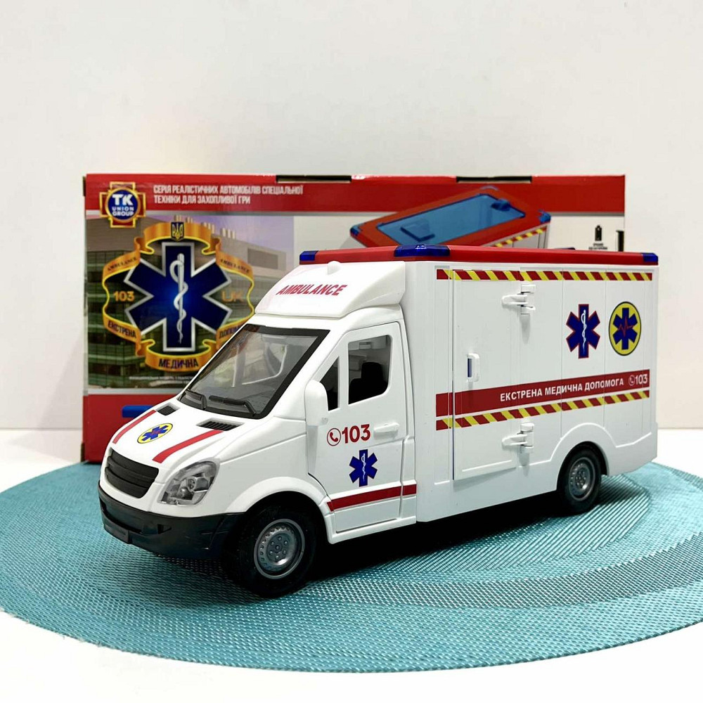 Машина Швидка допомога Авто Експерт відкриваються двері та дах звук пісні інерція Біла (97569) Чернігів - фото 10