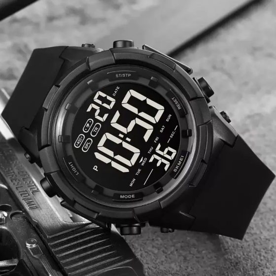 Чоловічий наручний годинник Skmei 1845 (Чорний) Вінниця