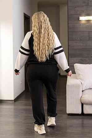 Прогулянковий костюм у спортивному стилі "Marvin" | Норма і батал Чорний, 54-56 Київ