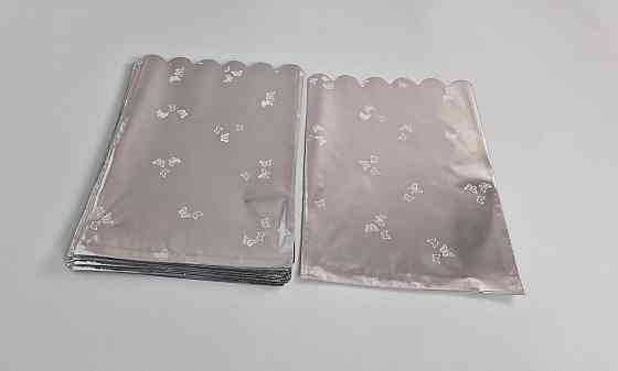 Пакет с рисунком для упаковки подарков  (20*30) №419 (2) фольгированный (ажурный) 