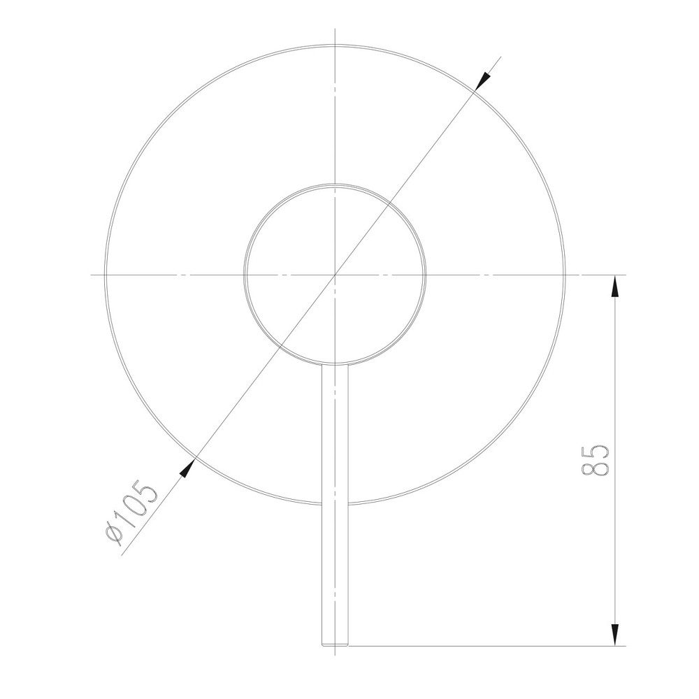 Змішувач для душу вбудований TOPAZ LOFT TLF 32705-H75-C Київ - фото 6