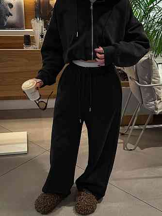 Женский стильный повседневный оверсайз костюм двойка трехнитка петля Одесса