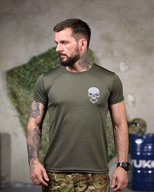 Тактична потовідвідна футболка Донецька зона oliva РП7342 Одеса - фото 2