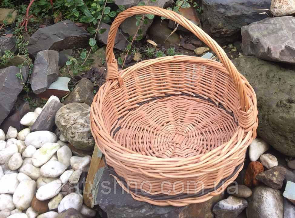 Корзина кругла подарункова плетена Київ - фото 3