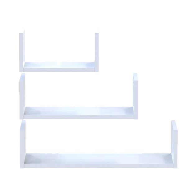 Комплект полиць Doros Філ Білий 3 шт. 30/45/60х15х15 DRS-011612 Дніпро - фото 1