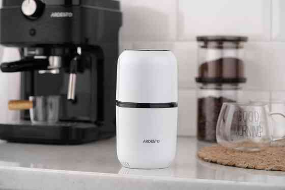 Кавомолка ARDESTO роторна 150Вт, об'єм зерен-80г, пластик, білий Киев