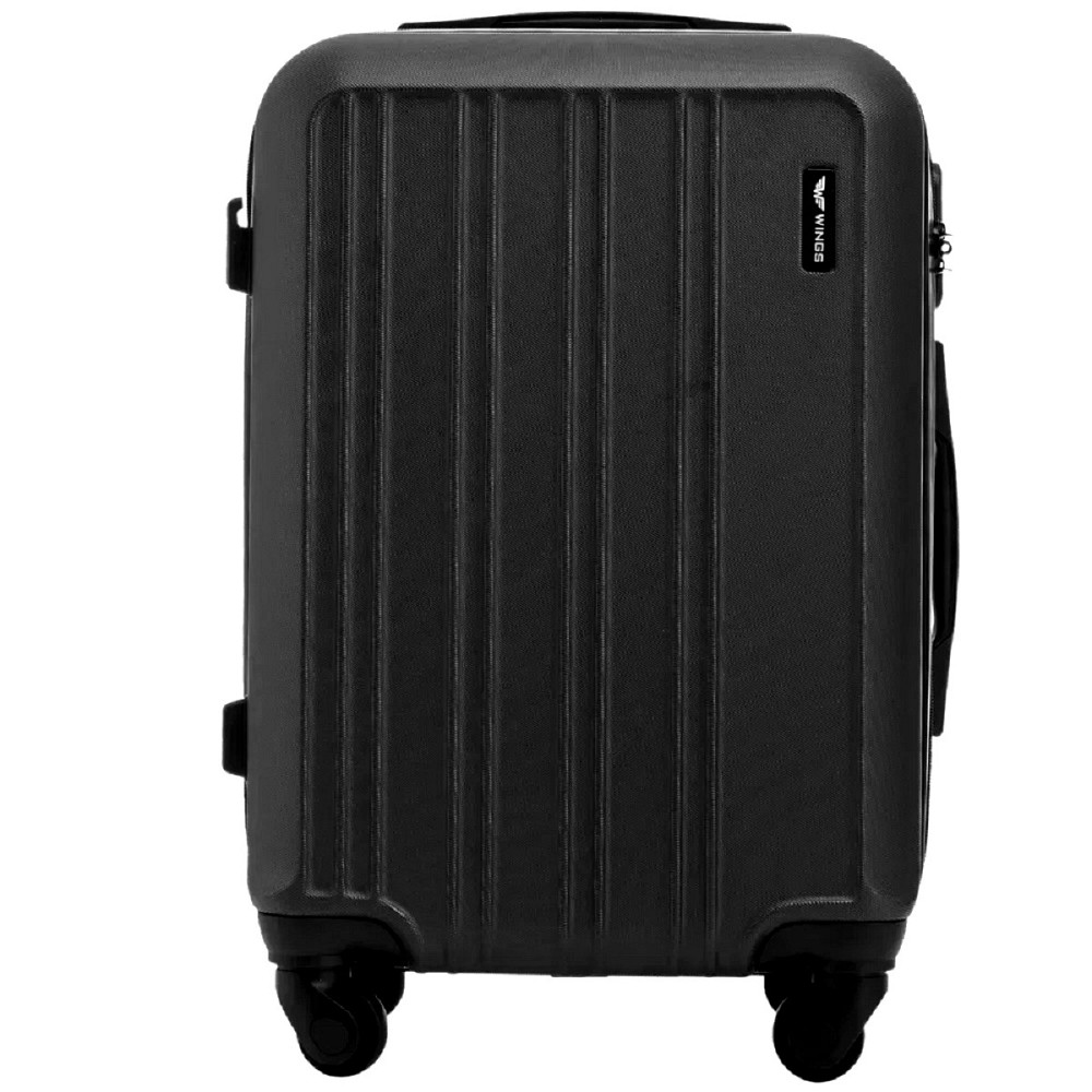 Валіза пластикова WINGS HRR01 мала 55 см чорна Київ - фото 2