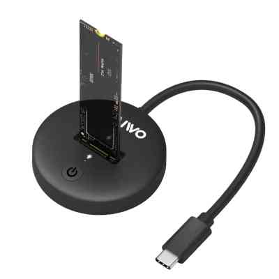 Док-станция для накопителей Maiwo M.2 NVMe/SATA SSD to USB3.2 Gen2 USB-C 10Gbps (K1698P2) Винница