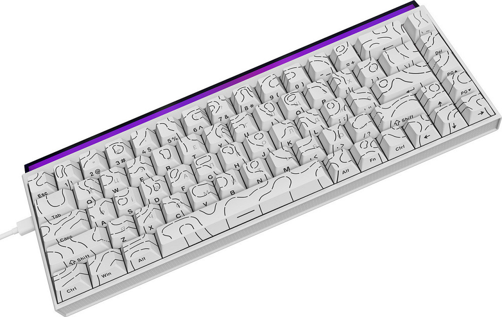 Клавіатура Ajazz NK68 Red Switch White USB-C (NK68-R-S-W) ( 20881 ) Харків - фото 10