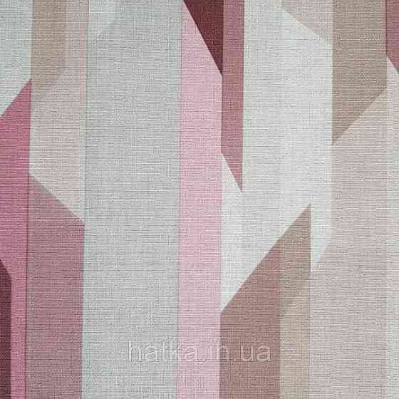 Ообои вінілові на флізелін Decoprint Moments MO22823 геометрія абстракція різні кольори рожевий коричневий Київ