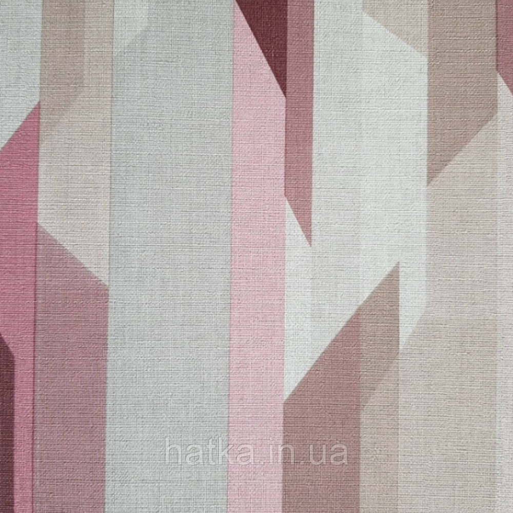 Ообои вінілові на флізелін Decoprint Moments MO22823 геометрія абстракція різні кольори рожевий коричневий Київ - фото 2