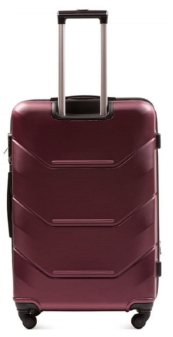 Чемодан Wings 147 средний бордовый пластиковый 65 см Киев - изображение 3