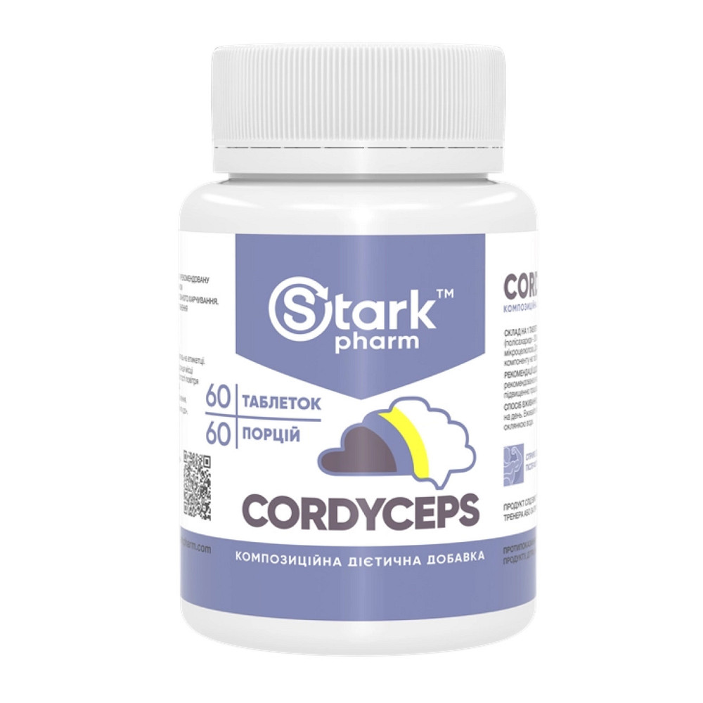 Кордицепс Stark Pharm Cordyceps 500 mg 60 капсул Киев - изображение 1